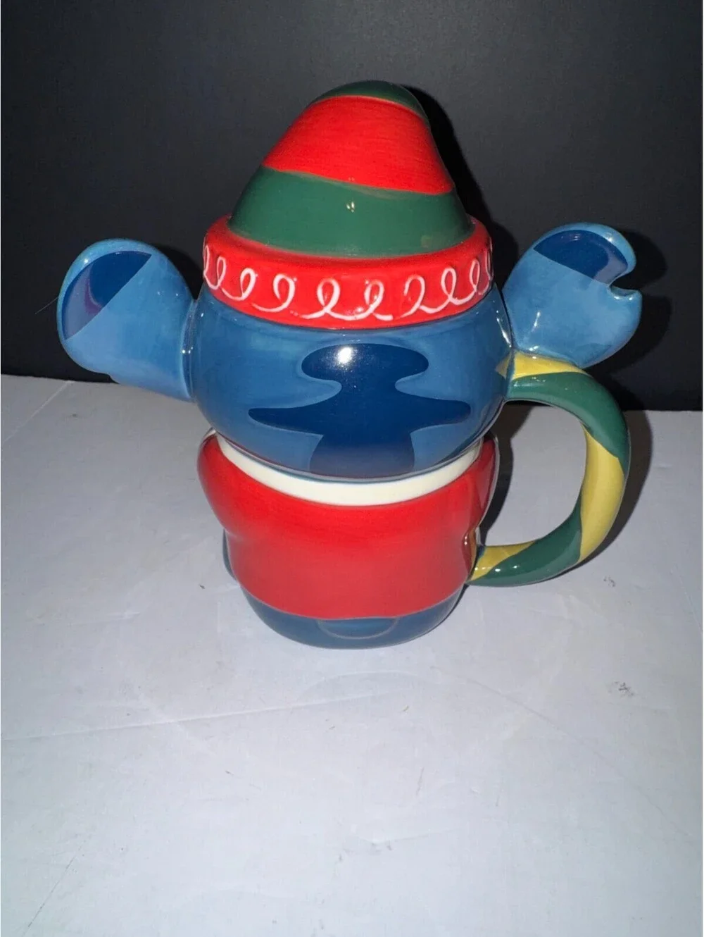 Disney Lilo & Stitch - Stitch Holiday Mug with Lid Coffee Mug Ceramic 16 oz